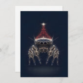 Pretty Jumping Spider Christmas Cards Feestdagenkaart (Voorkant / Achterkant)
