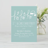 Pretty Kerstfeest Munt Hand Lettering Kaart (Staand voorkant)