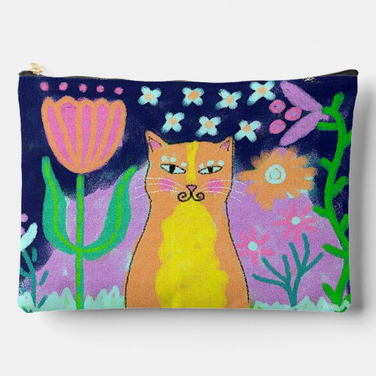 Pretty Kitty Abstracte Digitale Schildering Etui (Voorkant)