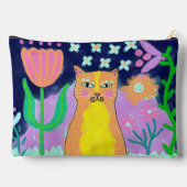 Pretty Kitty Abstracte Digitale Schildering Etui (Achterkant)