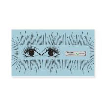 Pretty Lashes Modern Blauwe Minimalistische Oog Il