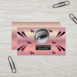 Pretty Lashes Modern Blauwe Minimalistische Oog Il Visitekaartje
