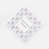 Pretty Lavender Flowers Birthday Servet (Hoek)