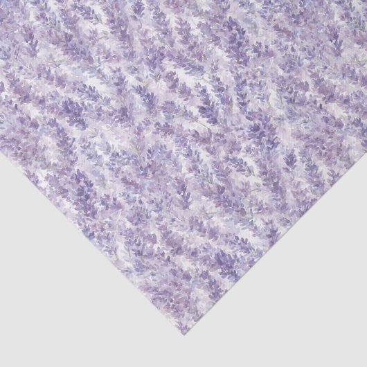 Pretty Lavender Flowers Birthday Tissuepapier (Detail)