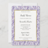 Pretty Lavender Flowers Bridal Shower Kaart (Voorkant)