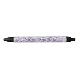 Pretty Lavender Flowers Bridal Shower Zwarte Inkt Pen
