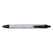 Pretty Lavender Flowers Bridal Shower Zwarte Inkt Pen (Achterkant)