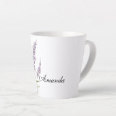 Pretty Lavender Flowers  Latte Mok (Rechterhoek)