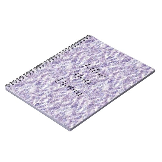 Pretty Lavender Flowers   Notitieboek (Linkerzijde)