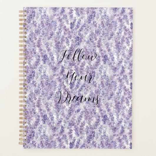 Pretty Lavender Flowers   Planner (Voorkant)