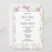 Pretty Lavender Purple Green Bridal Shower Kaart (Voorkant)