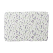 Pretty Lavender White Flowers Bridal Shower Badmat (Voorkant)