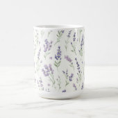 Pretty Lavender White Flowers Bridal Shower Koffiemok (Center)