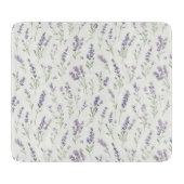 Pretty Lavender White Flowers Bridal Shower Snijplank (Voorkant)