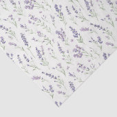 Pretty Lavender White Flowers Bridal Shower Tissuepapier (Detail)