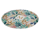 Pretty Leaves Patterned Summer Pastel Elegant Chic Snijplank (Hoek)