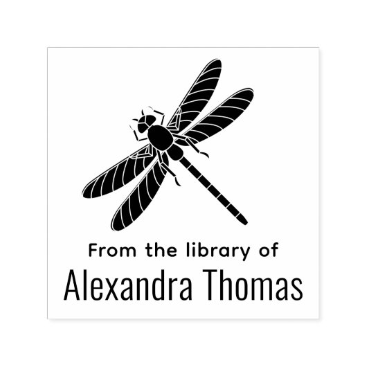 Pretty Libel Silhouette #2 Bibliotheek Boek Naam Zelfinktende Stempel (Design)