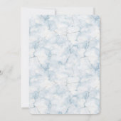 Pretty Light Blue Bridal Shower  Kaart (Achterkant)