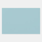 Pretty Light Blue White Floral Faux Lace Wedding Inpakpapier Vel (Voorkant 2)