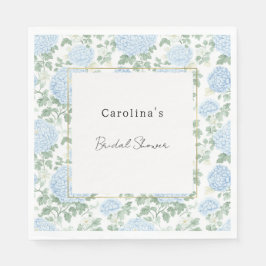 Pretty Light Blue White Flowers Bridal Shower Servet