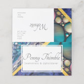 Pretty Liquid forms Afsprakenkaart (Buitenkant ongevouwen)