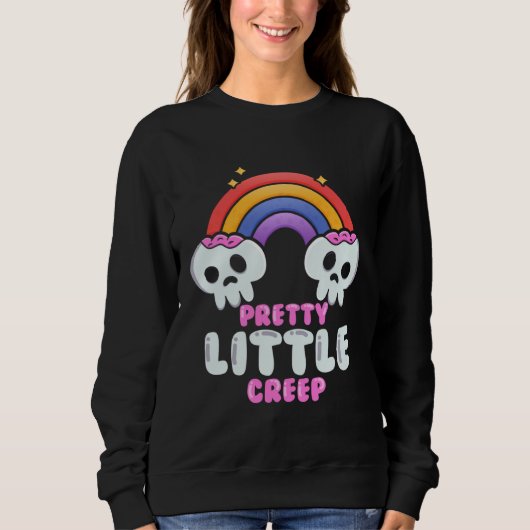 Pretty Little Creep  Pastel Goth Aesthetic Gothic Trui (Voorkant)