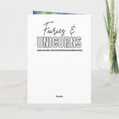 Pretty Little Fairy Girl & Butterfly Birthday Kaart (Achterkant)