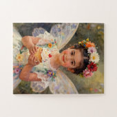Pretty Little Fairy Girl holding a Cupcake Legpuzzel (Horizontaal)