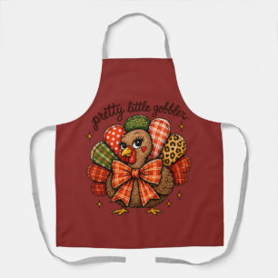 Pretty Little Gobbler Kalkoen Kerstmis Schort