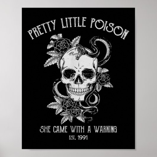 Pretty Little Ison She Came With A Warning  Poster (Voorkant)