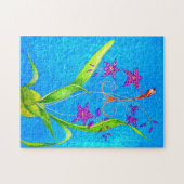 Pretty Little Orchid Bird  Legpuzzel (Horizontaal)