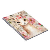 Pretty Llama Notebook Notitieboek (Rechterzijde)