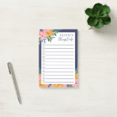 Pretty Lush Flowers - Custom Name To Do List Post-it® Notes (Kantoor)