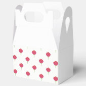 Pretty lush pink tulips pattern bedankdoosjes (Open)