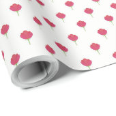 Pretty lush pink tulips pattern cadeaupapier (Rol Hoek)