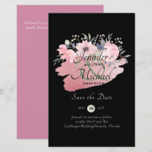 Pretty Meisjesachtig Roze Goud Budget Save Dates