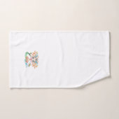 Pretty Mermaid with Turtle on White Handdoek (Handdoek)