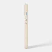 Pretty Minimalistische Moderne Monogram op Crème iPhone 15 Case (Linkerkant)