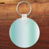 Pretty Mint White Bokeh Dots Celebration Sleutelhanger (Achterkant)