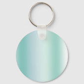 Pretty Mint White Bokeh Dots Celebration Sleutelhanger (Achterkant)