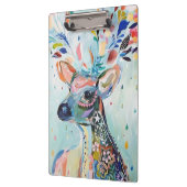 Pretty Modern Deer Art Flower Antlers Klembord (Links)