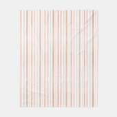 Pretty Moderne Neutrale Strepen Fleece Deken (Voorkant)