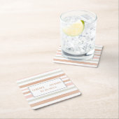 Pretty Moderne Neutrale Strepen Persoonlijk   Kartonnen Onderzetters (Insitu)