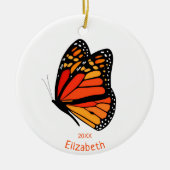 pretty Monarch butterfly commemorative year Keramisch Ornament (Voorkant)