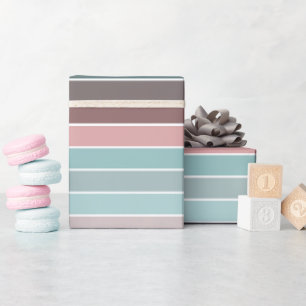 Pretty Multicolored Stripe  Cadeaupapier