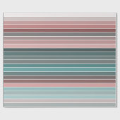 Pretty Multicolored Stripe  Cadeaupapier (Vlak)