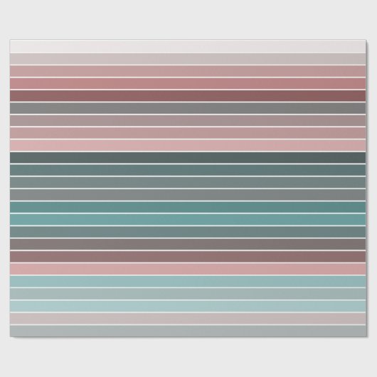 Pretty Multicolored Stripe Cadeaupapier (Vlak)