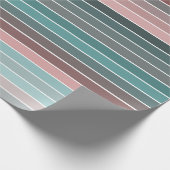 Pretty Multicolored Stripe Cadeaupapier (Hoek)
