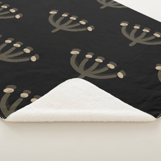 Pretty Night Mimosa Floral Customize Sherpa Deken (3/4)