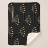 Pretty Night Mimosa Floral Customize Sherpa Deken (Voorkant)